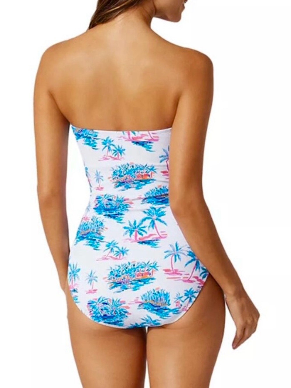 Tommy Bahama Island Cays Oasis Bandeau One Piece - Picture 3 of 13
